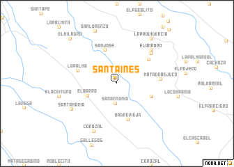 map of Santa Inés