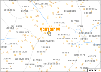 map of Santa Inés