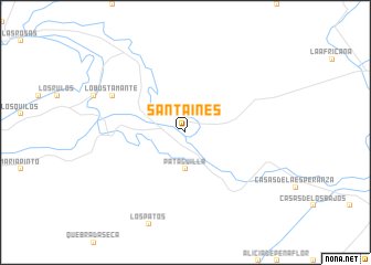 map of Santa Inés