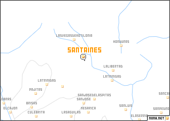 map of Santa Inés