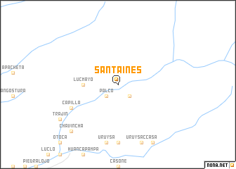 map of Santa Inés