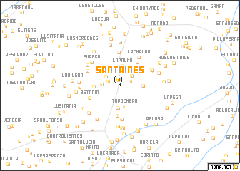 map of Santa Inés