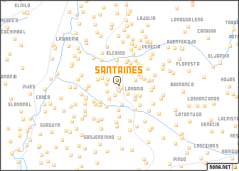 map of Santa Inés