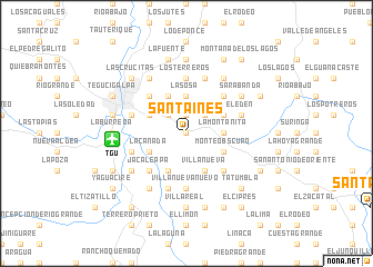 map of Santa Inés