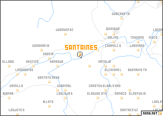 map of Santa Inés