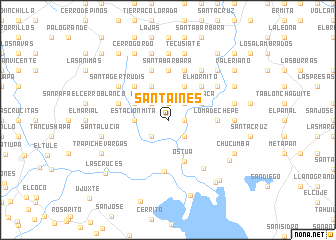 map of Santa Inés