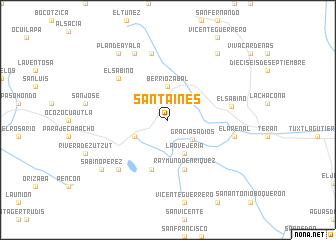 map of Santa Inés