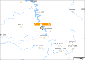 map of Santa Ines