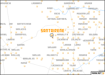 map of Santa Irene