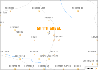 map of Santa Isabel