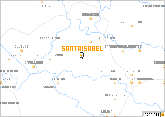 map of Santa Isabel