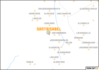 map of Santa Isabel