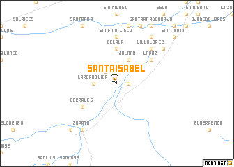 map of Santa Isabel