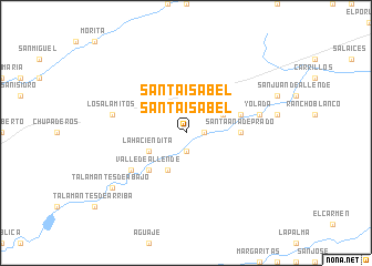 map of Santa Isabel