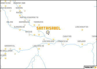 map of Santa Isabel