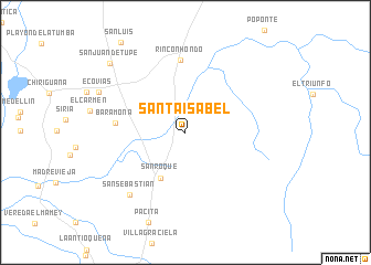 map of Santa Isabel