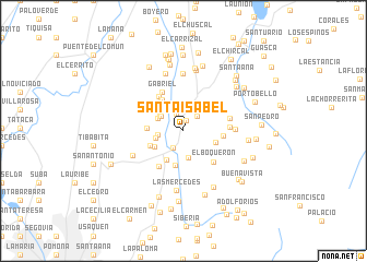 map of Santa Isabel