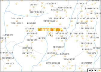 map of Santa Isabel