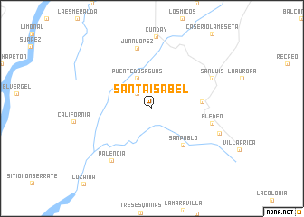 map of Santa Isabel