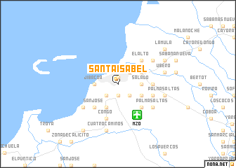 map of Santa Isabel