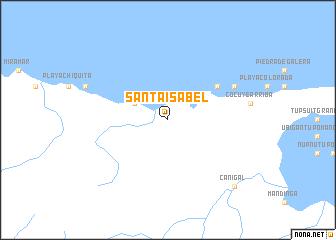 map of Santa Isabel