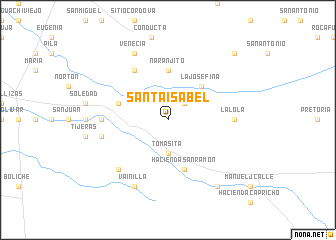 map of Santa Isabel