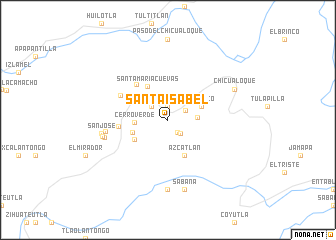 map of Santa Isabel