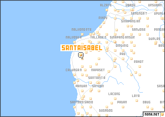 map of Santa Isabel