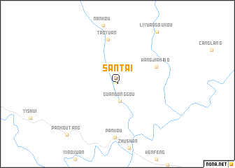 map of Santai