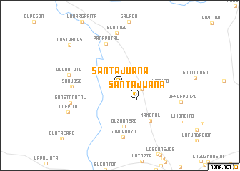 map of Santa Juana