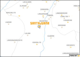 map of Santa Juana