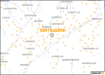 map of Santa Juana