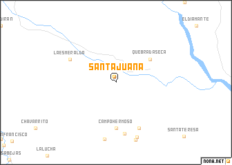 map of Santa Juana