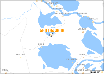 map of Santa Juana