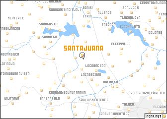 map of Santa Juana