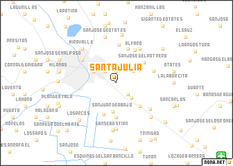 map of Santa Julia