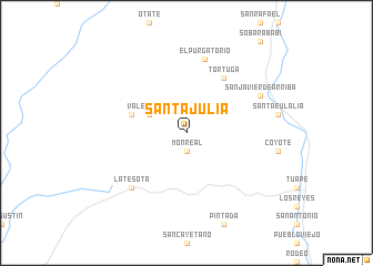 map of Santa Julia