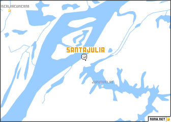 map of Santa Júlia