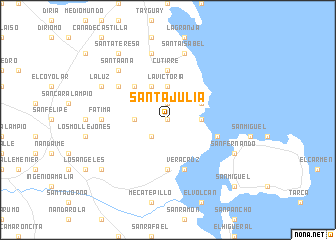 map of Santa Julia