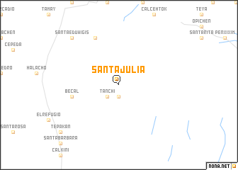 map of Santa Julia
