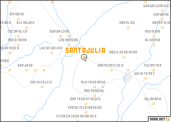 map of Santa Julia