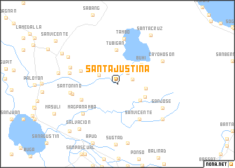 map of Santa Justina