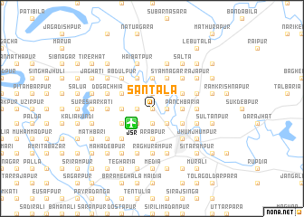 map of Sāntala