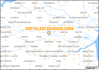 map of Santa Leocadia de Algama