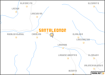 map of Santa Leonor