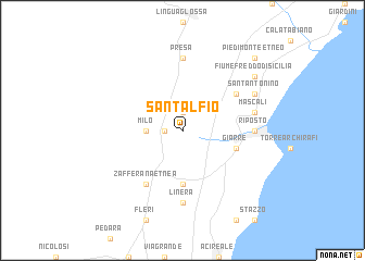 map of SantʼAlfio