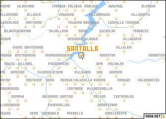 map of Santalla