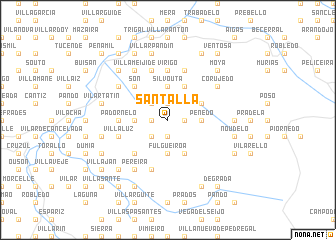 map of Santalla