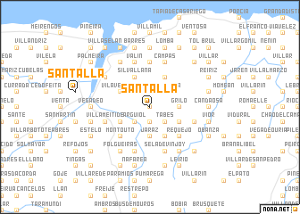 map of Santalla