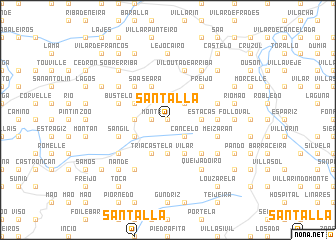 map of Santalla
